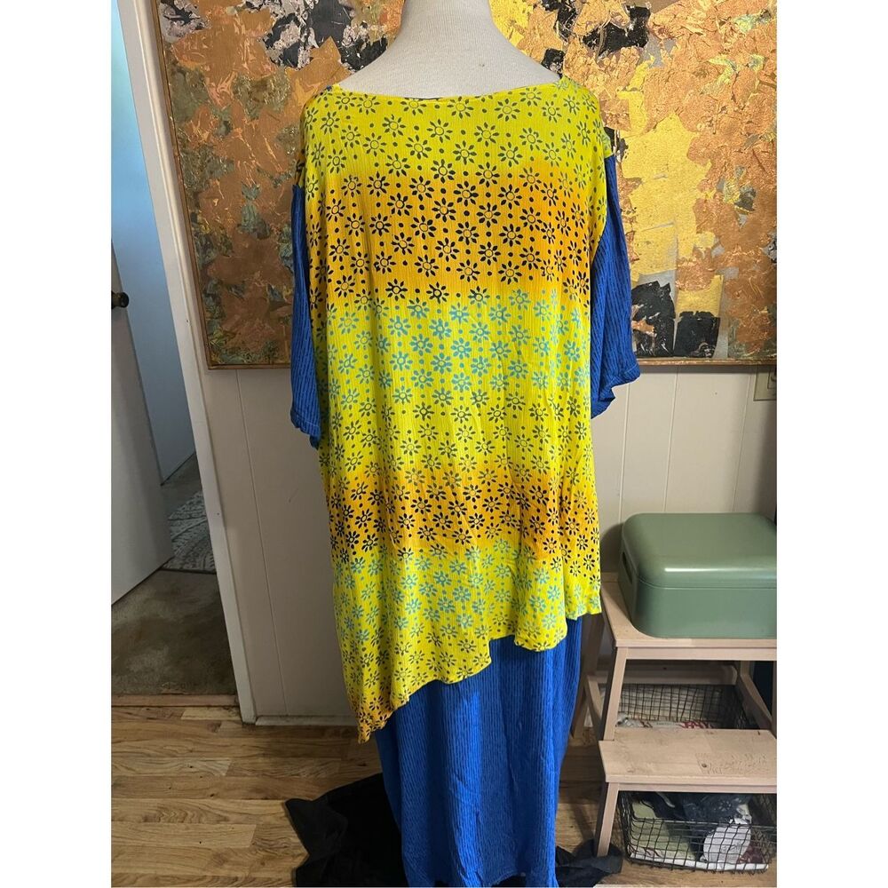 We Be Bop Vintage Layered Lagenlook MIDI Dress Size 4X - Picture 4 of 8